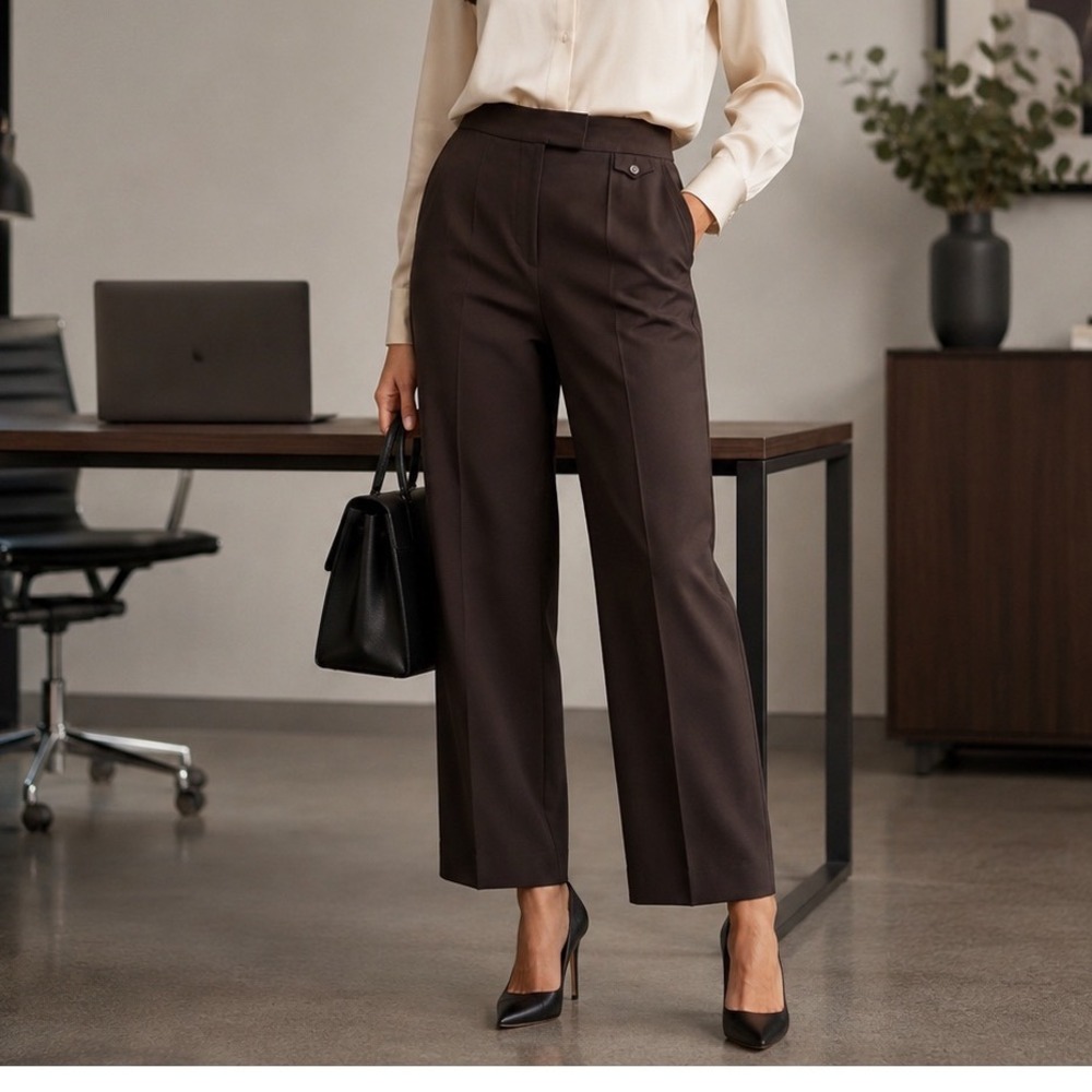 Liz Claiborne Women's Brown Dress Pants Career Business Trousers‎ Size 8